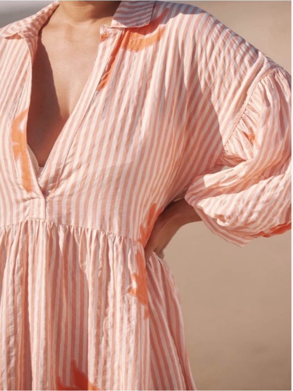 The Carolita Printed Tiered Shirt Dress by Celandine: Daniella Manini Edition - Picture 7 of 14